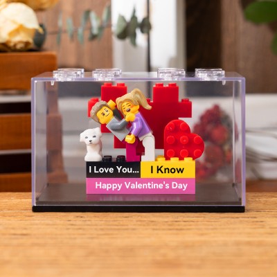 Personalisiertes Paar-Minifiguren Mit Namen Als Valentinstagsgeschenk
