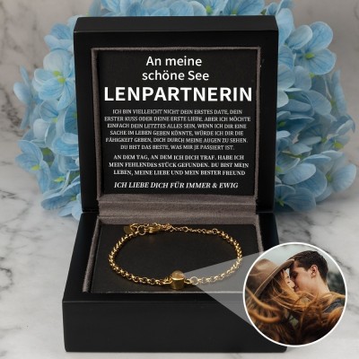 Personalisierte Foto Projektion Armband Valentinstag Jahrestag Geschenkideen für Soulmate