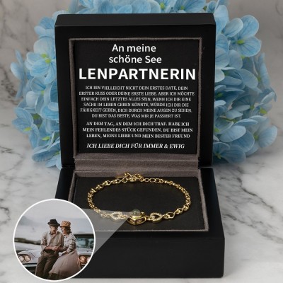 Personalisierte Foto Projektion Armband Valentinstag Jahrestag Geschenkideen für Soulmate