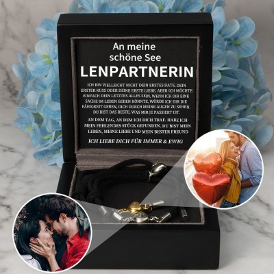 Personalisierte Foto Projektion Armband Valentinstag Jahrestag Geschenkideen für Soulmate