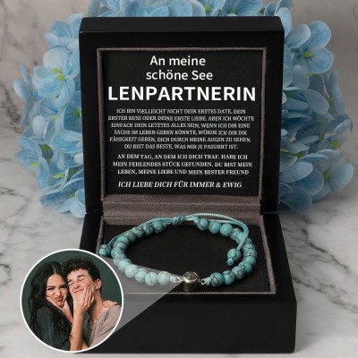 Personalisierte Foto Projektion Armband Valentinstag Jahrestag Geschenkideen für Soulmate