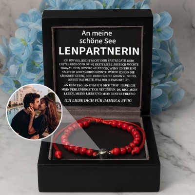 Personalisierte Foto Projektion Armband Valentinstag Jahrestag Geschenkideen für Soulmate