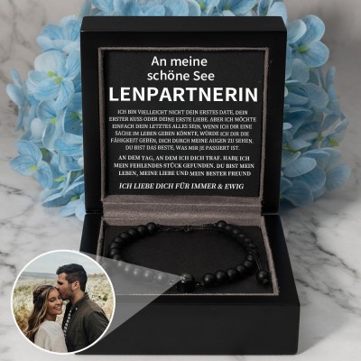 Personalisierte Foto Projektion Armband Valentinstag Jahrestag Geschenkideen für Soulmate