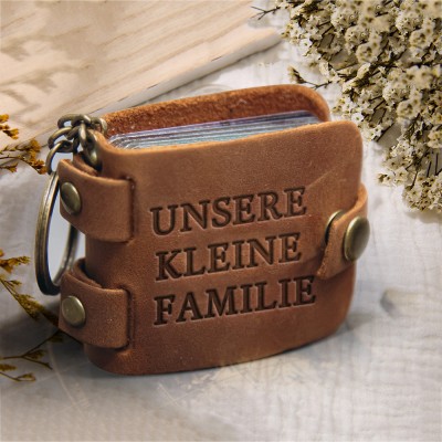 Personalisierte Mini Fotoalbum Schlüsselanhänger Jahrestag Geschenk für ihn ihr
