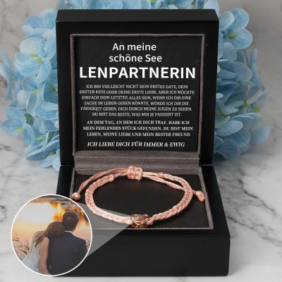 Personalisierte Foto Projektion Armband Valentinstag Jahrestag Geschenkideen für Soulmate