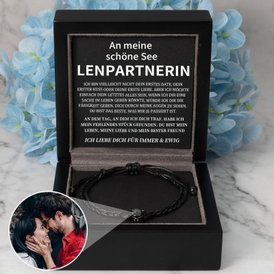 Personalisierte Foto Projektion Armband Valentinstag Jahrestag Geschenkideen für Soulmate