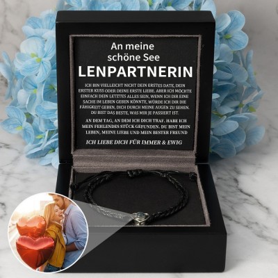 Personalisierte Foto Projektion Armband Valentinstag Jahrestag Geschenkideen für Soulmate