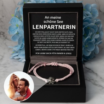 Personalisierte Foto Projektion Armband Valentinstag Jahrestag Geschenkideen für Soulmate