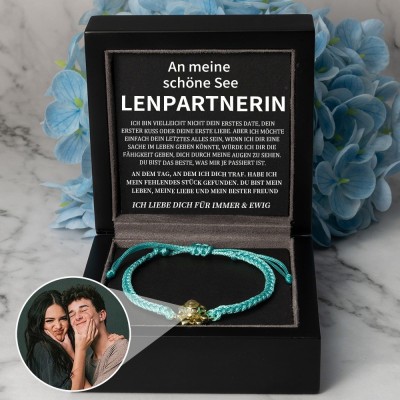 Personalisierte Foto Projektion Armband Valentinstag Jahrestag Geschenkideen für Soulmate