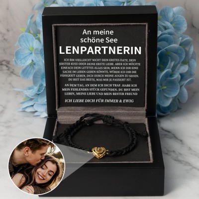 Personalisierte Foto Projektion Armband Valentinstag Jahrestag Geschenkideen für Soulmate