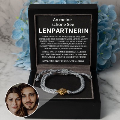 Personalisierte Foto Projektion Armband Valentinstag Jahrestag Geschenkideen für Soulmate