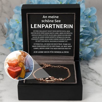 Personalisierte Foto Projektion Armband Valentinstag Jahrestag Geschenkideen für Soulmate