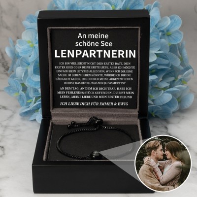 Personalisierte Foto Projektion Armband Valentinstag Jahrestag Geschenkideen für Soulmate