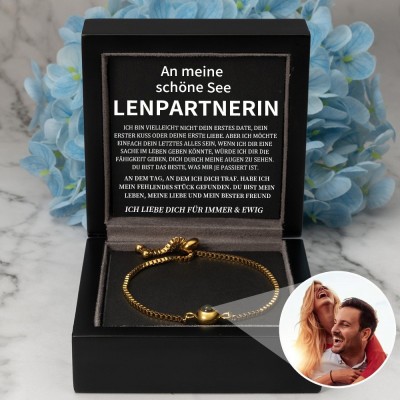 Personalisierte Foto Projektion Armband Valentinstag Jahrestag Geschenkideen für Soulmate