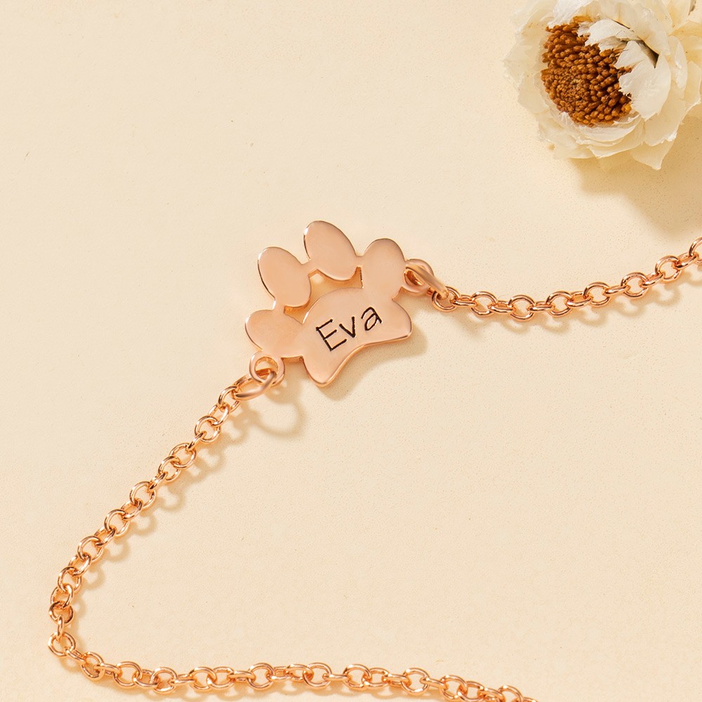 Collier multi-animaux de compagnie personnalisé avec patte d’animal de compagnie Nom pendentif Cadeaux pour les mamans d’animaux de compagnie