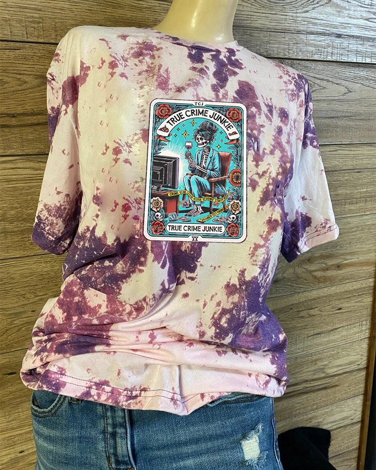 Sweat à capuche drôle de sorcière True Crime Junkie pour les idées de cadeaux d'Halloween