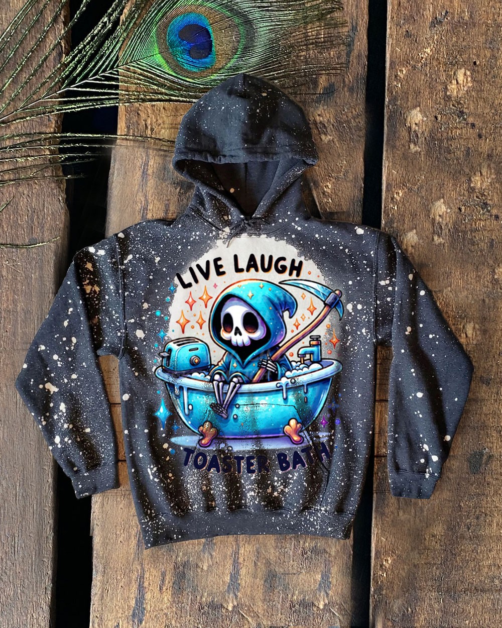 Sweat-shirt à capuche avec motif de fantôme d'Halloween et de faucheuse drôle pour les idées de cadeaux d'Halloween