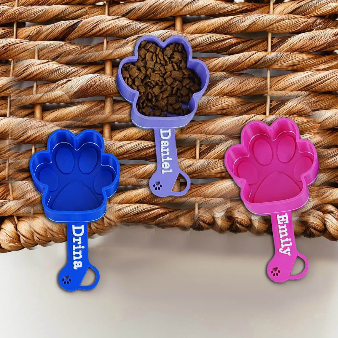 Pelle à nourriture personnalisée pour animaux de compagnie avec des noms d’animaux pour les amoureux des animaux Idées cadeaux