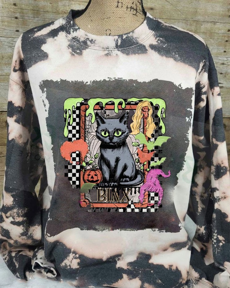 Sweat à capuche pastel Black Cat Tarot Horror pour idées cadeaux