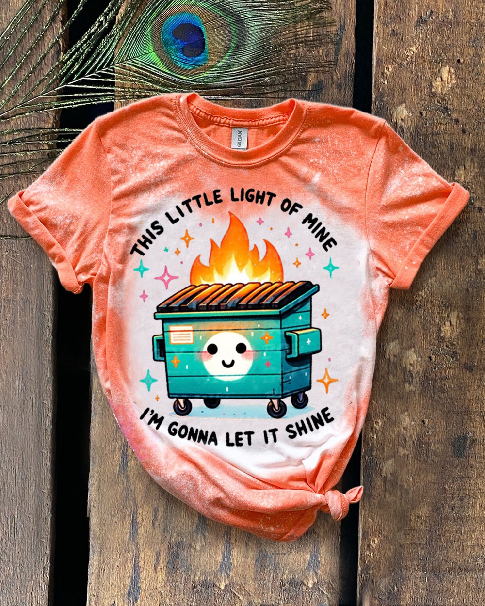Sweat-shirt à capuche Vintage Dumpster Fire Light pour idées cadeaux d'Halloween