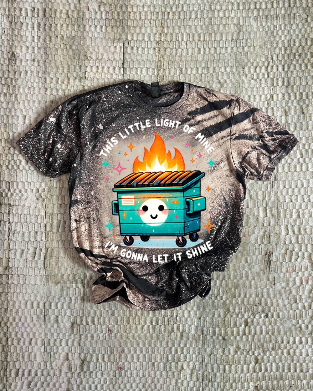 Sweat-shirt à capuche Vintage Dumpster Fire Light pour idées cadeaux d'Halloween