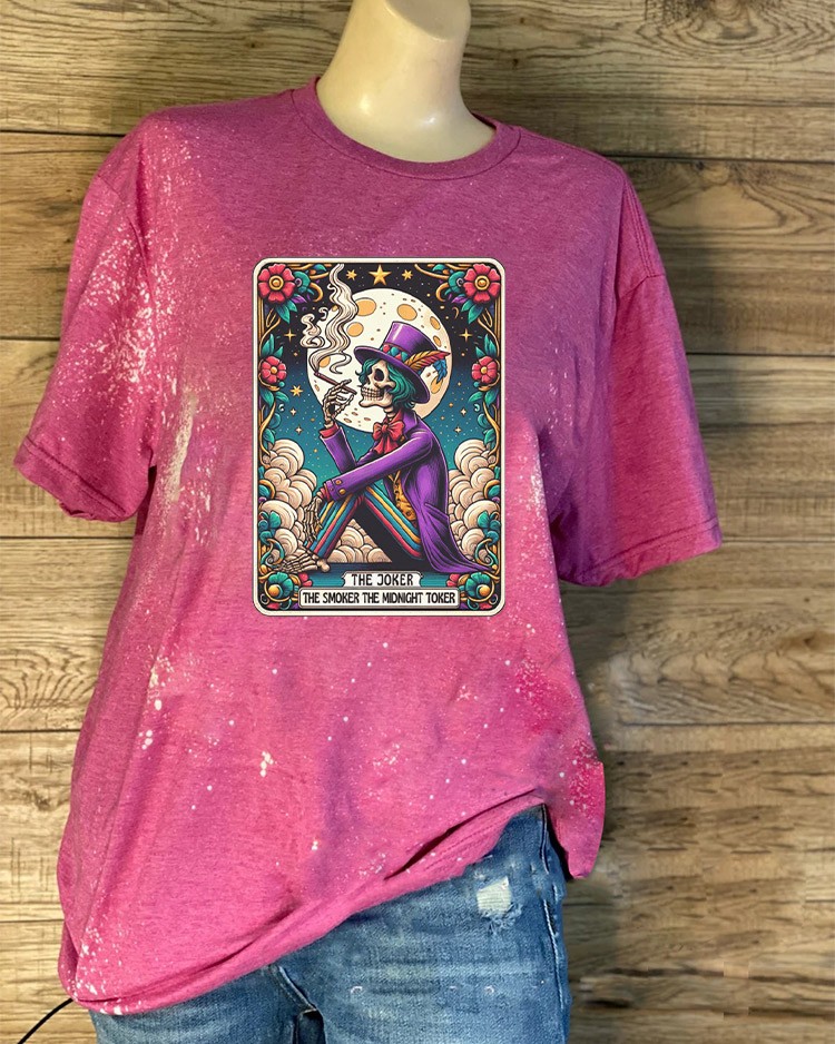 Sweat à capuche squelette Tarot The Joker pour les idées cadeaux d'Halloween