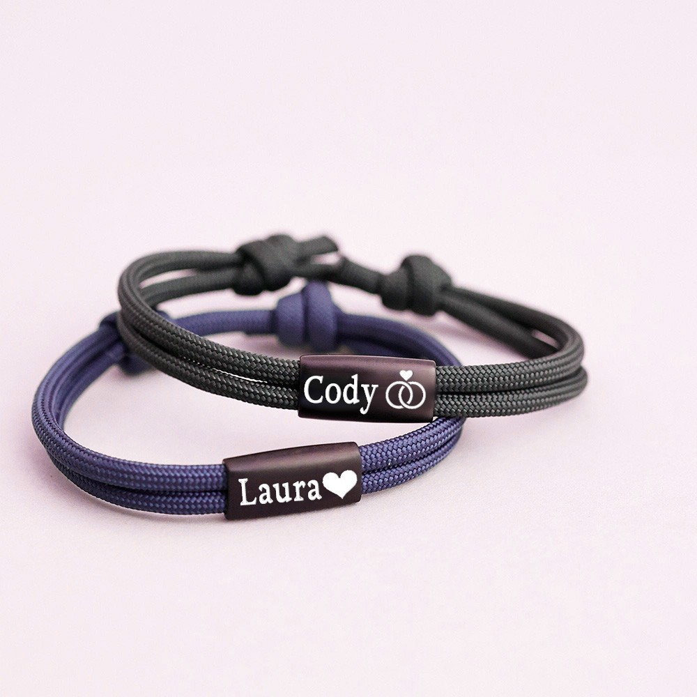 Bracelet personnalisé pour homme avec perle pour lui, cadeau de Saint-Valentin