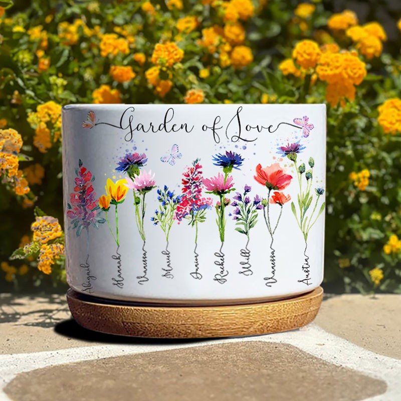 Mois de naissance personnalisé Pot de fleurs Cadeau unique pour Mamie Maman Noël