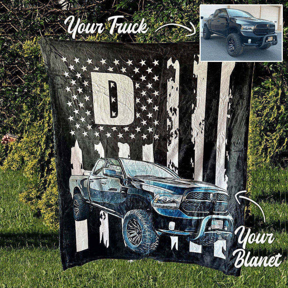 Couverture polaire personnalisée pour camion Diesel Flag pour la Saint-Valentin