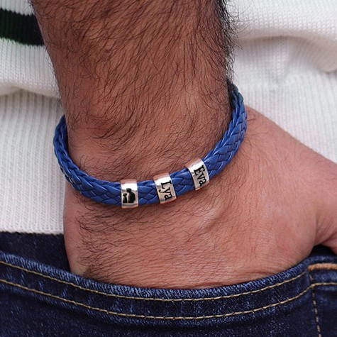 Cadeau de bracelet de perles personnalisé pour homme pour la fête des pères Idées cadeaux