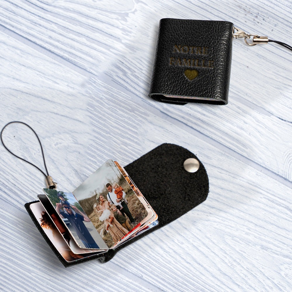 Mini album photo personnalisé porte-clés avec pour la famille Cadeaux de fête des mères