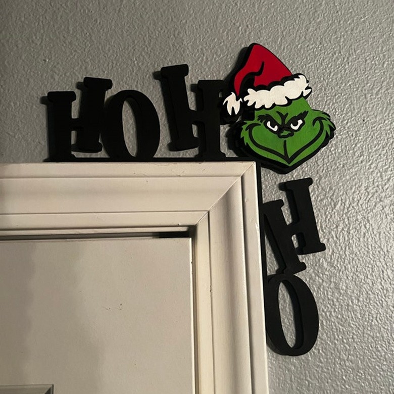 Noël Porte Topper Maison de vacances Coin Décor