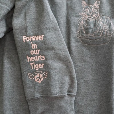 Sweat-shirt brodé personnalisé pour chat amoureux des chats