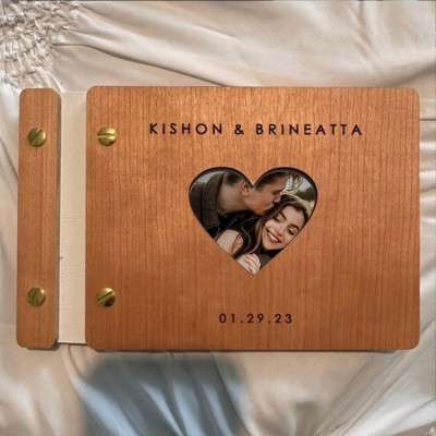 Notre livre d’aventure Album de couple en bois personnalisé pour le cadeau d’anniversaire de la Saint-Valentin
