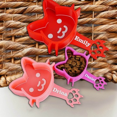 Pelle à nourriture personnalisée pour animaux de compagnie avec des noms d’animaux pour les amoureux des animaux Idées cadeaux
