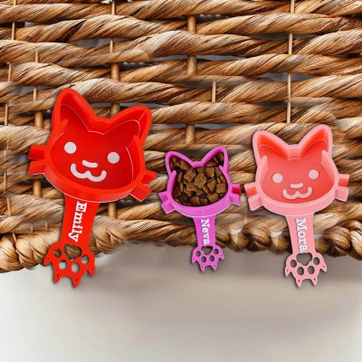 Pelle à nourriture personnalisée pour animaux de compagnie avec des noms d’animaux pour les amoureux des animaux Idées cadeaux