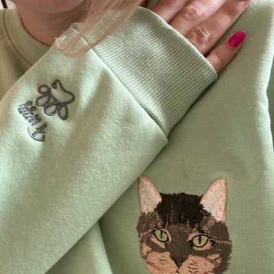 Sweat-shirt brodé personnalisé pour animal de compagnie pour le cadeau d’amoureux des chiens