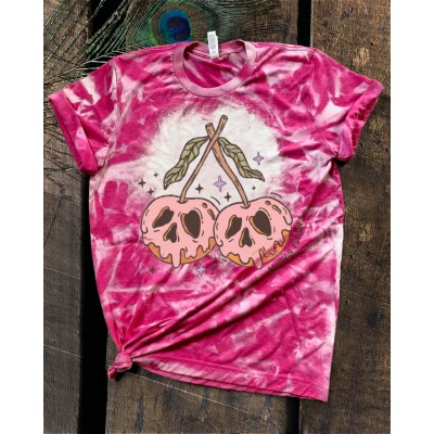Sweat à capuche avec motif de crânes de cerises pour Halloween - Idées cadeaux