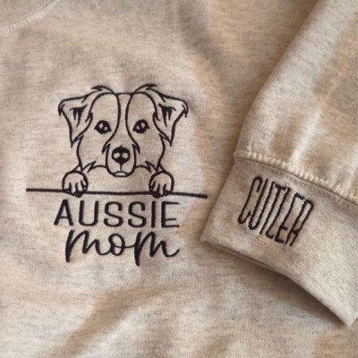 Sweat-shirt personnalisé brodé de portrait d’animal de compagnie pour les cadeaux d’amoureux des animaux de compagnie