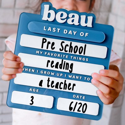 Acrylique personnalisé dernier jour de l’école signe retour à l’école Photo Prop pour les enfants cadeau