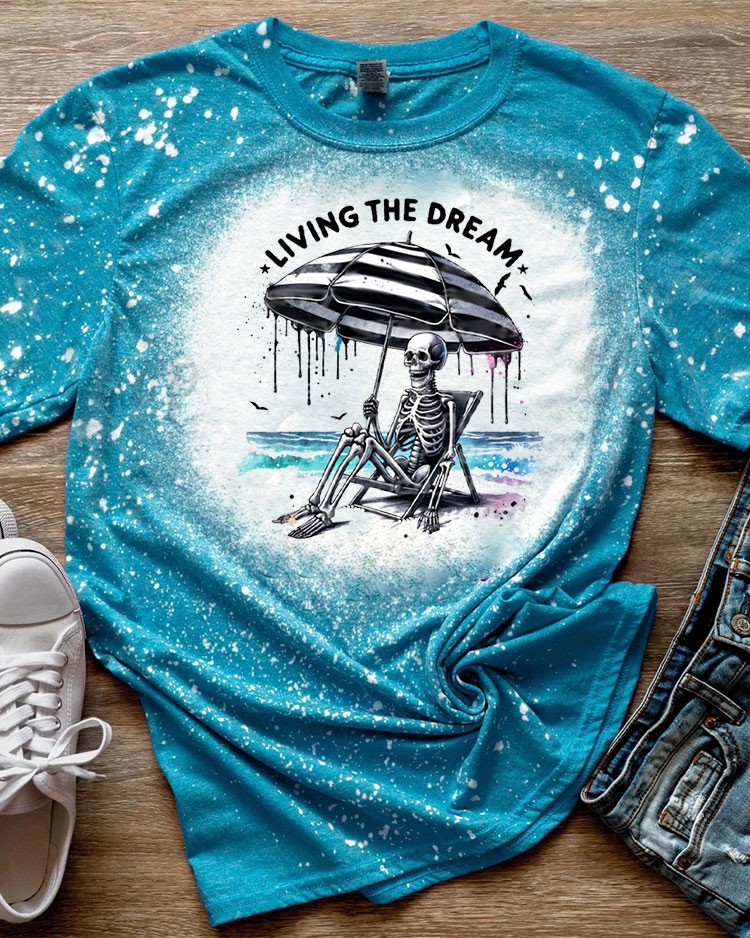 Halloween Beachy Dream Skeleton Sweatshirt Hoodie For Gift Ideas