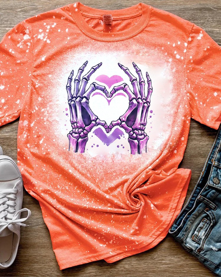 Halloween Spooky Skeleton Hands with Heart Skeleton Sweatshirt Hoodie For Gift Ideas