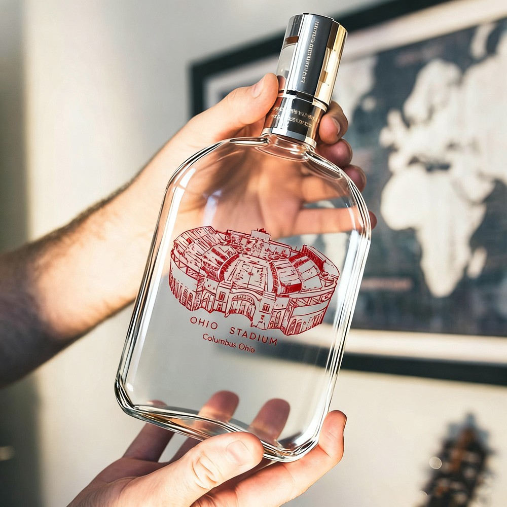 Ohio Stadium Whiskey Bottles Gifts For Sports Lovers Game Day Christmas Gift