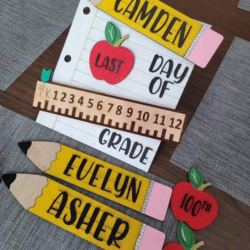 Personalized Interchangeable Back to School Sign Kit