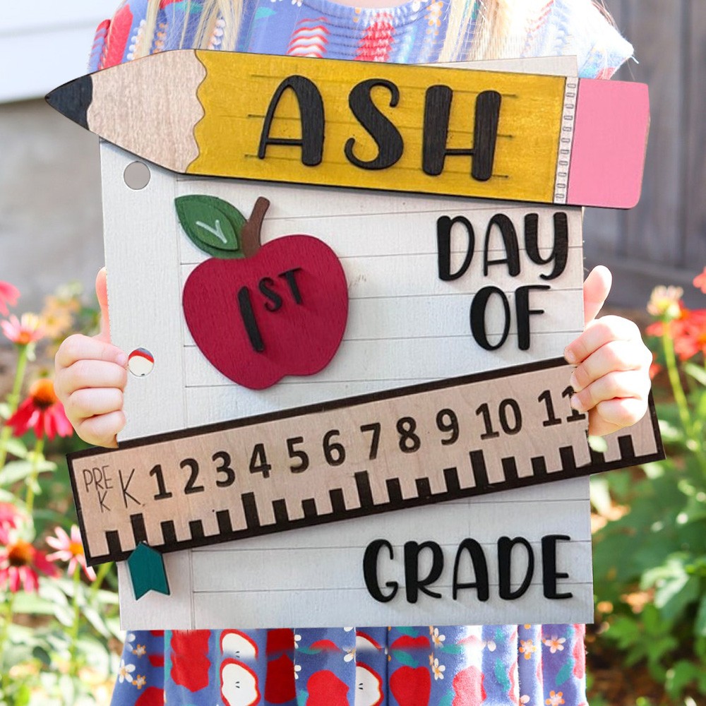 Personalized Interchangeable Back to School Sign Kit