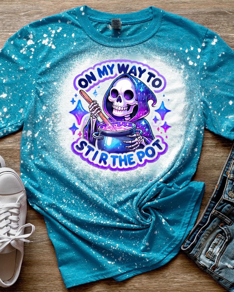 Halloween Stir the Pot Grim Reaper Sweatshirt Hoodie For Gift Ideas