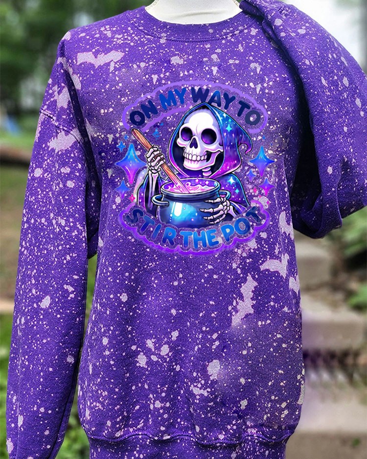 Stir the Pot Grim Reaper Sweatshirt Hoodie For Gift Ideas