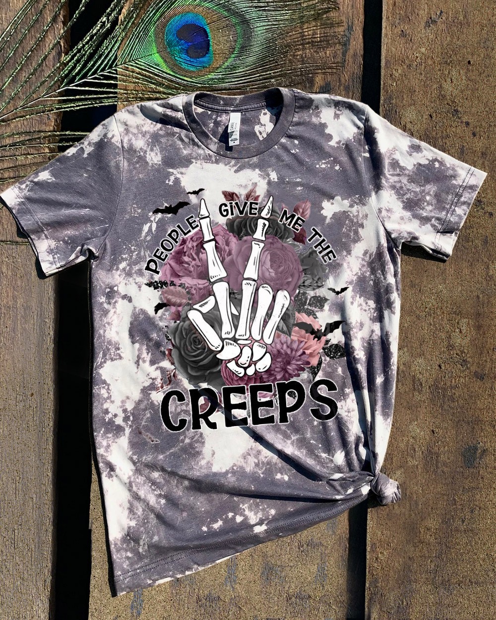 People Give Me The Creeps Vintage Sweatshirt Hoodie For Halloween Gift Ideas