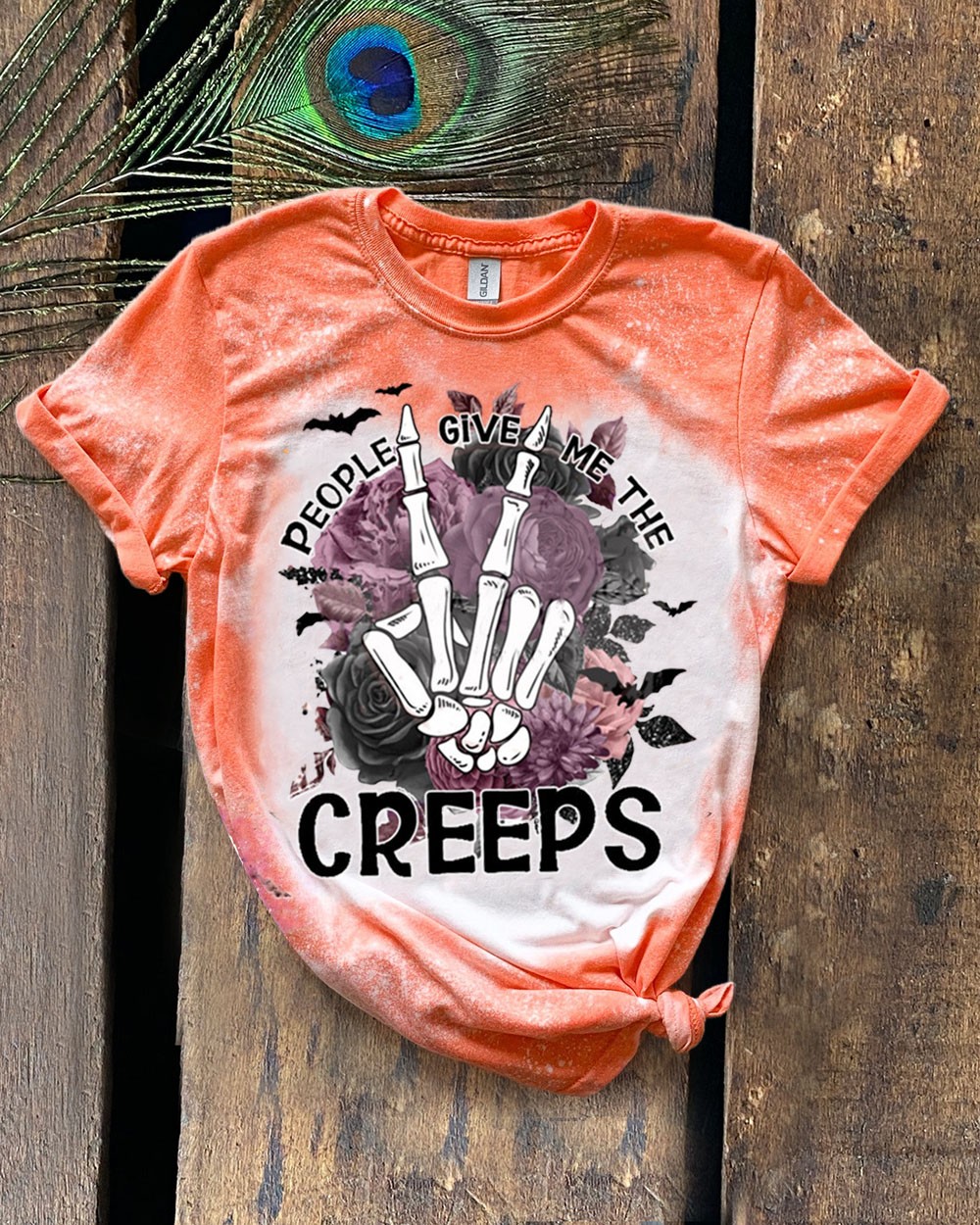 Halloween People Give Me The Creeps Vintage Sweatshirt Hoodie For Gift Ideas