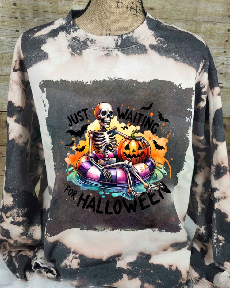 Just Waiting For Halloween Sweatshirt Hoodie For Gift Ideas